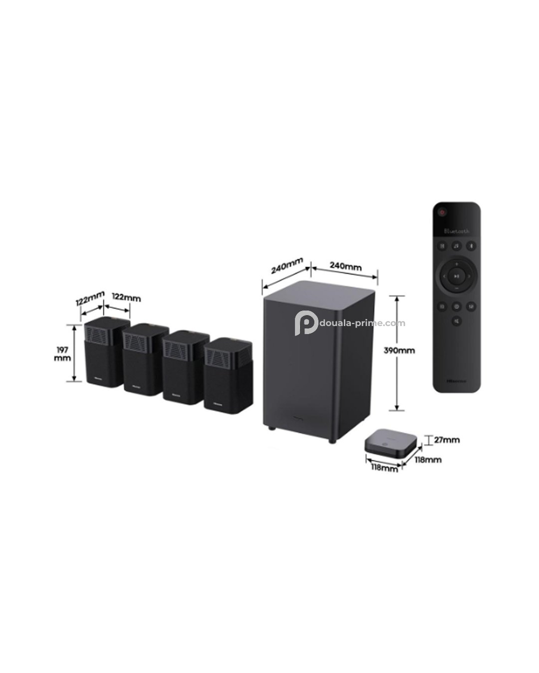 Barre de son 4.1.2 CH, 720 W   HT SATURN