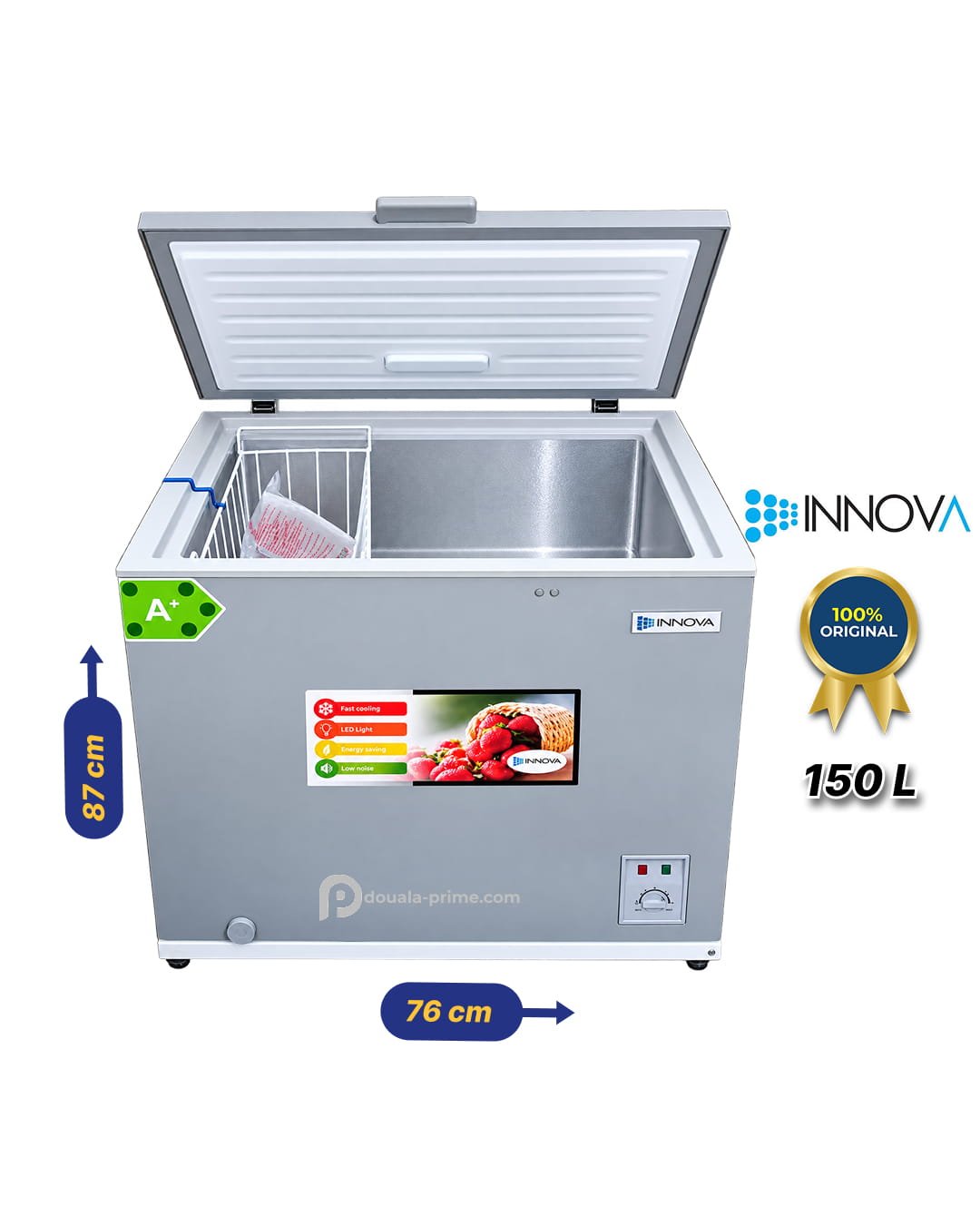 CONGELATEUR COFFRE INNOVA IN-269 150L GRIS